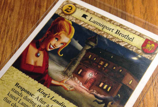 game of thrones the card game Lannisport brothel @ spelglädje